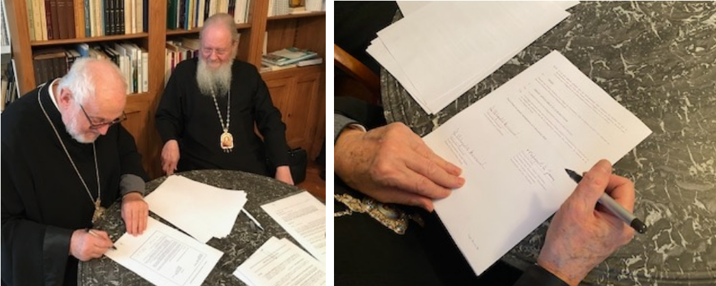 Підписання митрополитом Іоанном і митрополитом Еммануїлом комюніке 4 грудня 2020 року - угоди, яка спрямованої на пошук мирного розв'язання конфліктної ситуації. - фото 83968