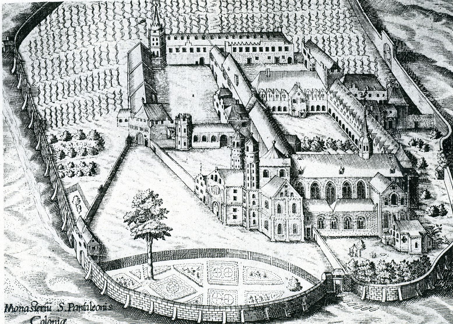 Абатство Св. Пантелеймона у Кельні в 1625 р. - фото 131796