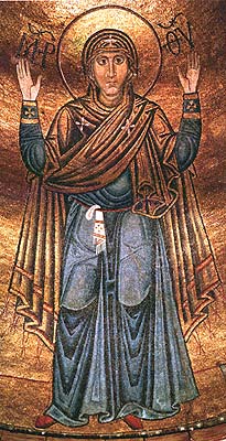 Богородица Оранта, запрестольная мозаика собора святой Софии в Киеве