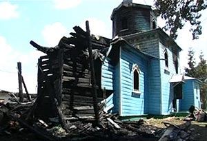 В Хмельницкой области горела 277-летняя церковь