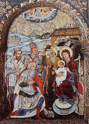 ікона «Поклін волхвів» з Хломчі ІІ половини XVII ст.