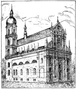 Костел єзуїтів у Львові, аорхівне зображення