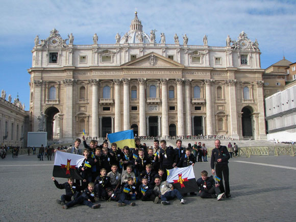 Українські католицькі скаути в Римі