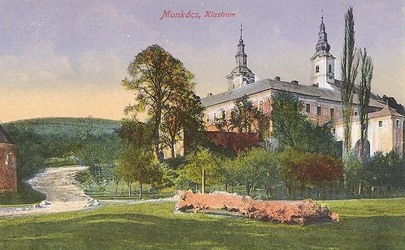 Давня поштівка з видом на Святомиколаївський василіанський монастир