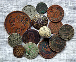 Монетки, знайдені під час реставрації