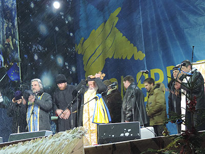 Молитва на Майдані 21 січня 2014 р.