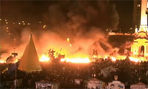 Вогонь на Майдані