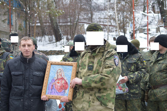 о. Руслан П'яста разом з воїнами - обличчя вони просили не показувати о. Руслан П'яста разом з воїнами - обличчя вони просили не показувати