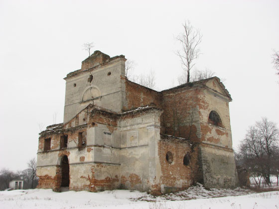 Руїни костелу святого Станіслава у Старому Вишнівці