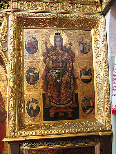 Намісна ікона св. Параскеви, де поєднана іконографія Параскев Сербської і Римської