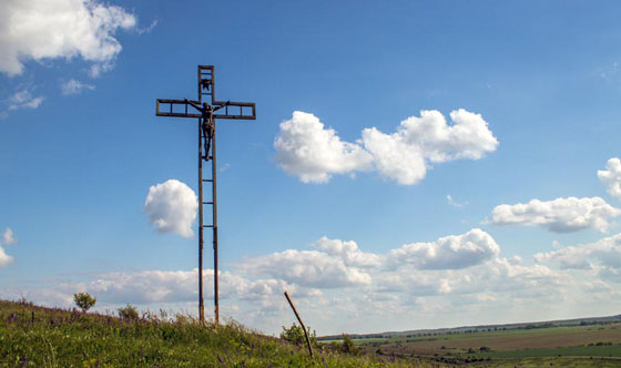 Хрест на найвищій точці Гусикової гори