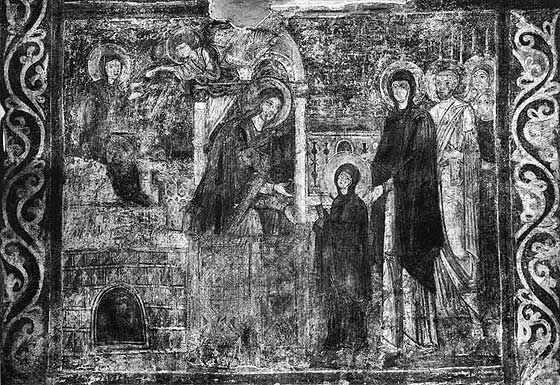 Найдавніше зображення свята Введення в давньоукраїнському мистецтві походить з Софії Київської