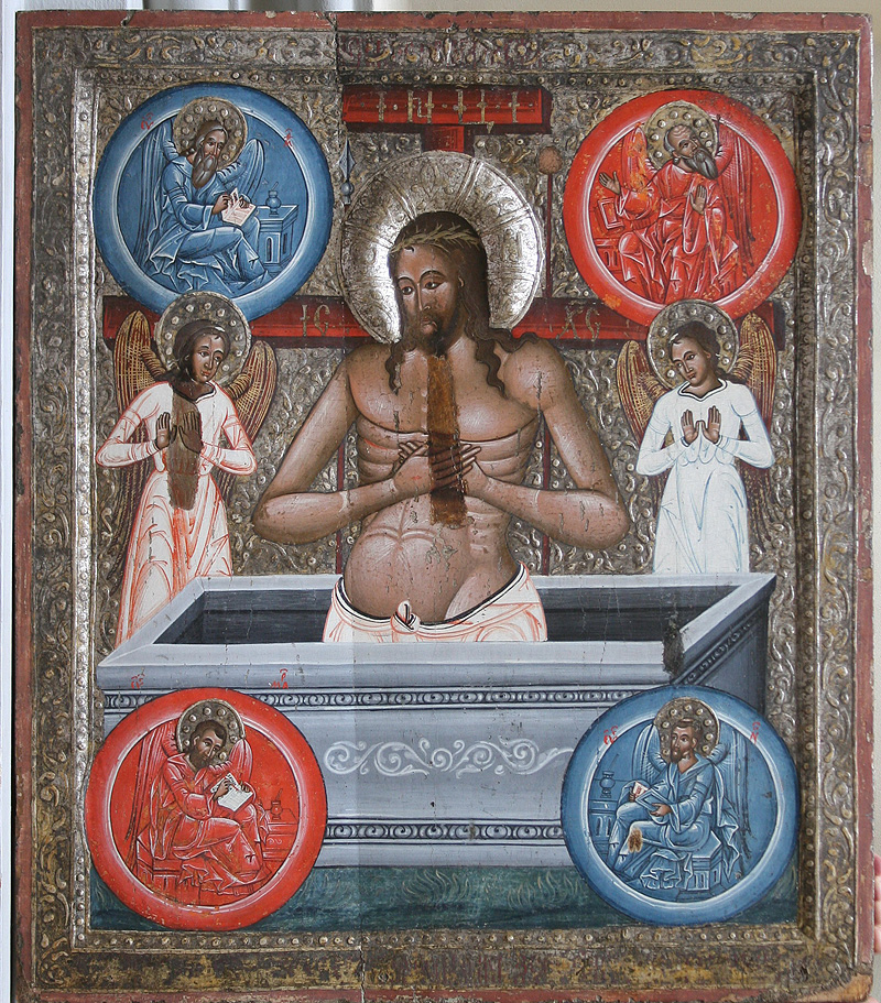 Ікона «Христос у гробі» («Людина болю»). Старий Самбір, друга третина XVI ст.