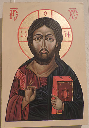 Христос Вседержитель. Ікона о. Володимира Бондарчука