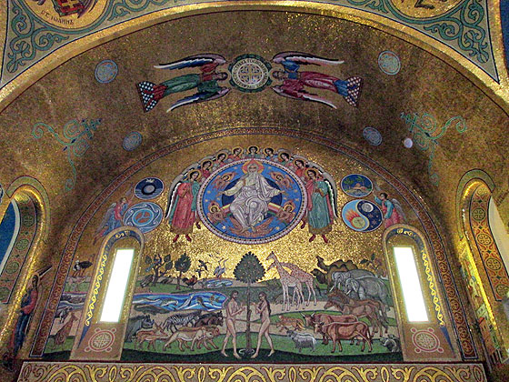 Творення світу та Едем – мозаїки у соборі Святої Софії – Премудрості Божої у Римі