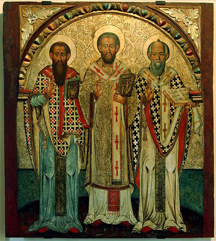 Ікона Трьох Святителів зі с. Лип’є першої половини ХVІІ століття