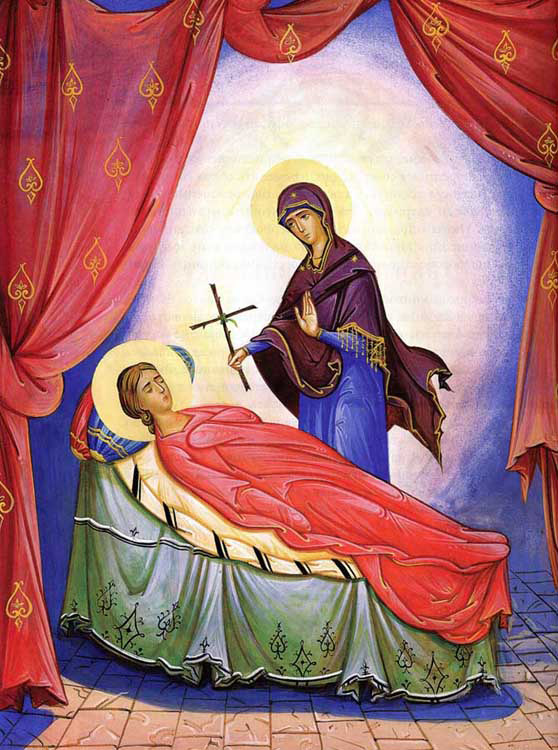 Богородиця дає хрест св. Ніні
