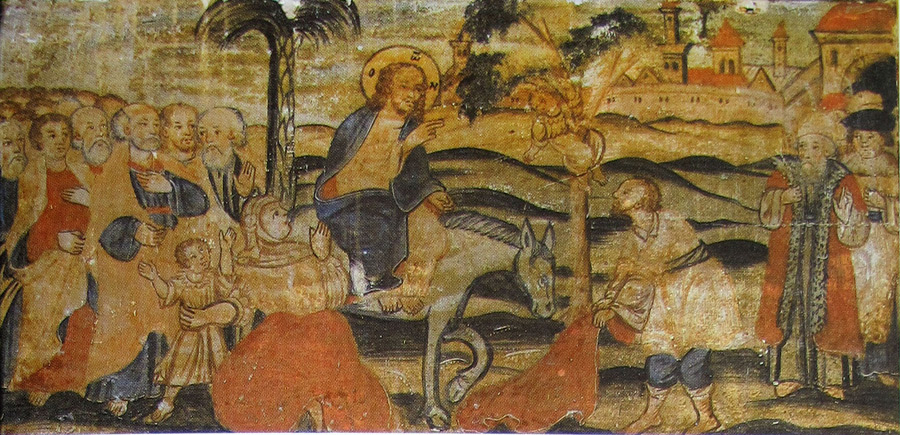 В'їзд до Єрусалиму, с. Семенівка Львівської області, ХVІІІ століття, Риботицька іконописна школа