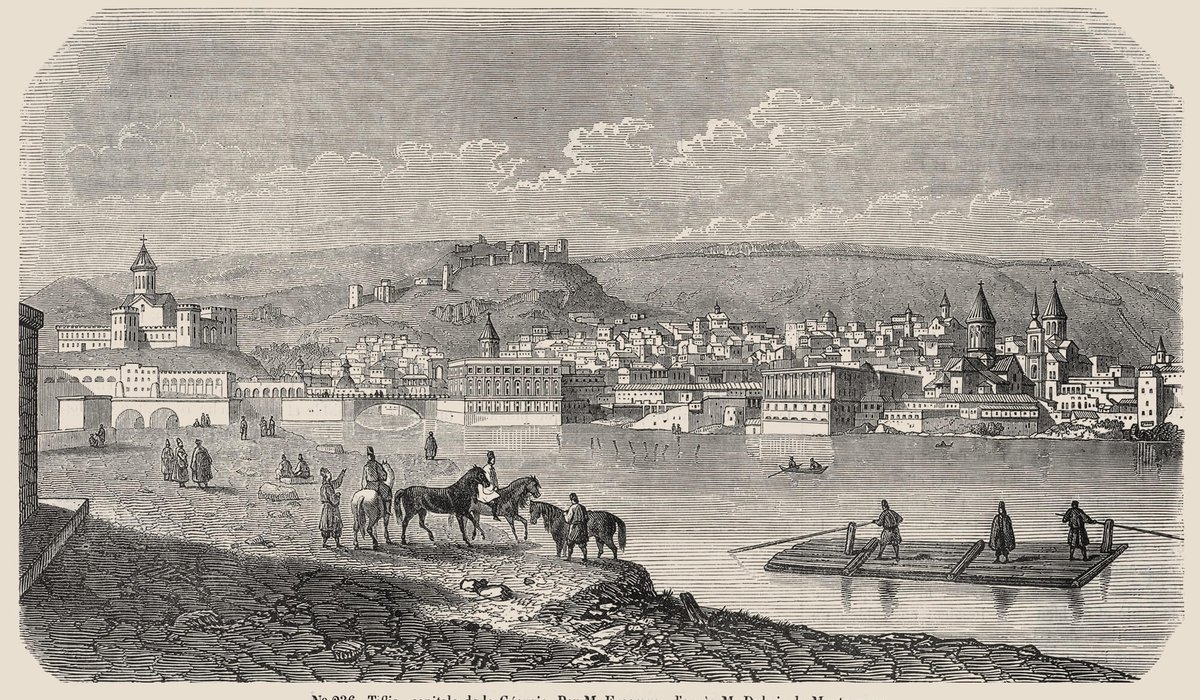 Гравюра з зображенням Тбілісі. 1840-ві рр. - фото 1