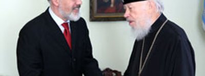 Work Meeting of Metropolitan Volodymyr with Minister of Education Tabachnyk