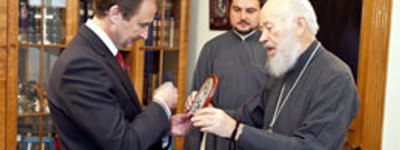 Metropolitan Volodymyr of the Moscow Patriarchate Blesses Newly Appointed Head of the Kyiv City State Administration