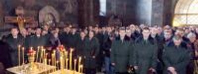 В 20-ти летие украинской армии за воинов молились в Киево-Печерской Лавре