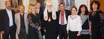 Патріарх Філарет вручив орден ініціатору спорудження першого в Україні пам’ятника жертвам Голодомору