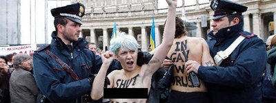 Українські християни в Італії вибачились за провокацію Femen