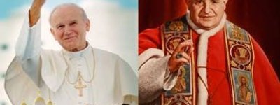 Иоанн ХХІІІ и Иоанн Павел ІІ стали святыми Католической Церкви