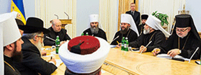 Турчинов проводит встречу со Всеукраинским Советом Церквей и религиозных организаций