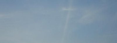 В небе над Мариуполем видели Крест