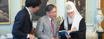 Патриарх Филарет рассказал японскому Послу что творится в оккупированном Крыму и на Донбассе