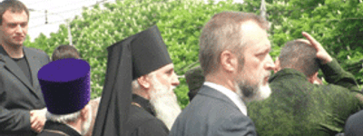 UOC (MP) bishop celebrated ‘Republic’s Day’ together with "DNR" leadership