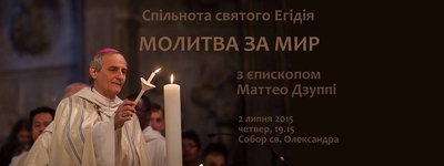 Bishop Matteo Zoppi visits Kyiv