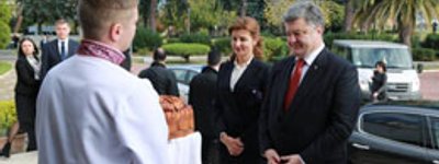 Президент Украины посетил украинский собор Святой Софии в Риме