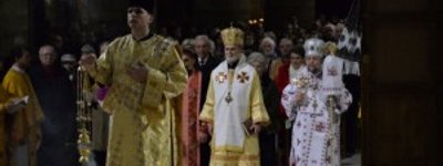 Українці Франції вшанували річницю Голодомору Літургією в Нотр-Дам де Парі