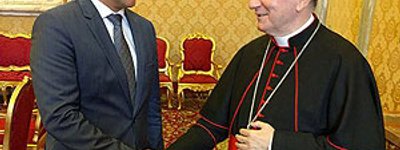 Chairman of Ukrainian Parliament met with Cardinal Pietro Parolin