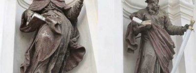 З костелу Петра і Павла у Луцьку зник фрагмент скульптури