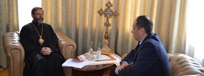 Глава УГКЦ с министром В. Чернышом обсудили совместную помощь нуждающимся на временно оккупированных территориях