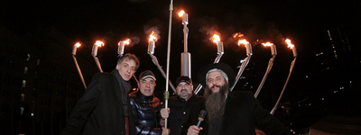В Киеве зажгли центральную ханукию Украины