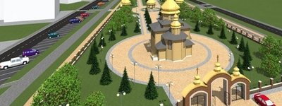 У Волновасі встановили куполи на храмі, який зводять волиняни