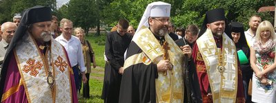 Патріарх Святослав освятив у Полтаві наріжний камінь спільної церкви УГКЦ та УАПЦ