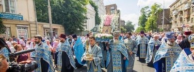 В Одессе более 10 тысяч православных прошли с Касперовской иконой Богородицы по улицам города