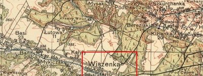 с. Велика Вишенька на мапі 1935 р