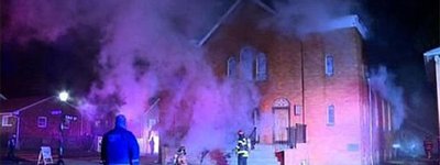 Fire Destroys St. Mary's Ukrainian Catholic Church in Carteret, New Jersey