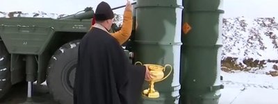 В Крыму священники УПЦ (МП) освятили зенитно-ракетный комплекс ВС РФ