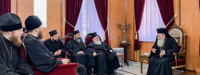 Иерусалимский Патриарх встретился с паломниками УПЦ (МП)