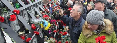 У Києві в Михайлівському соборі вшанували пам'ять загиблих Героїв Небесної Сотні