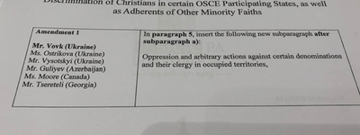 ОБСЕ займется мониторингом нарушений религиозной свободы на оккупированных территориях