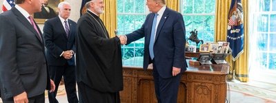 Archbishop Elpidophoros Meets with President Trump at the White House
